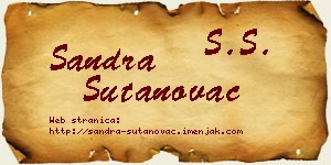 Sandra Šutanovac vizit kartica